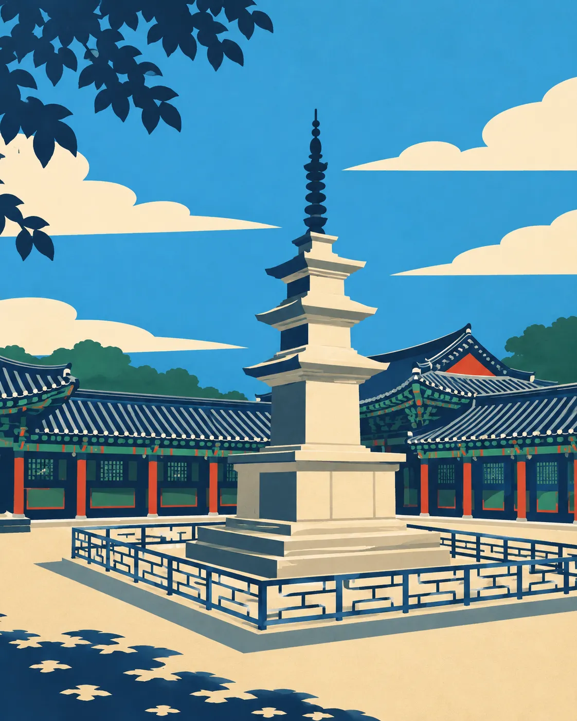 Seokgatap pagoda. Simple, and genuinely beautiful.